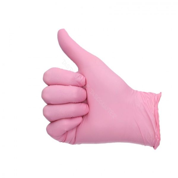 Pink Pearl Nitrile Gloves (5)